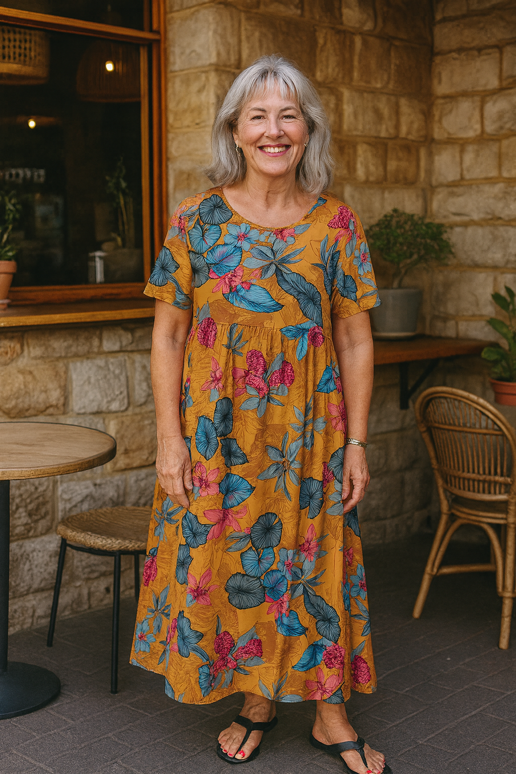 Masie | Robe Maxi Florale Aérée – Là où le Confort Rencontre la Confiance (S-5XL)