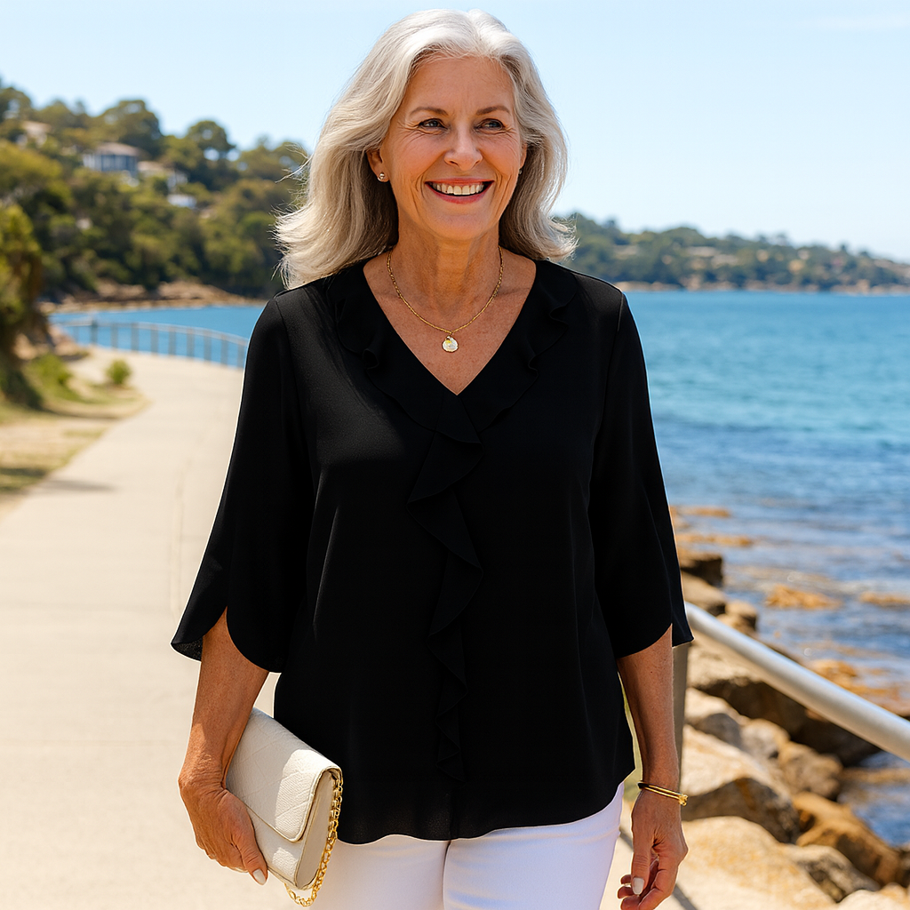 Florise | Blouse Élégance Quotidienne – Douce, Respirante & Flatteuse