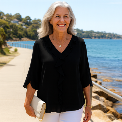 Florise | Blouse Élégance Quotidienne – Douce, Respirante & Flatteuse