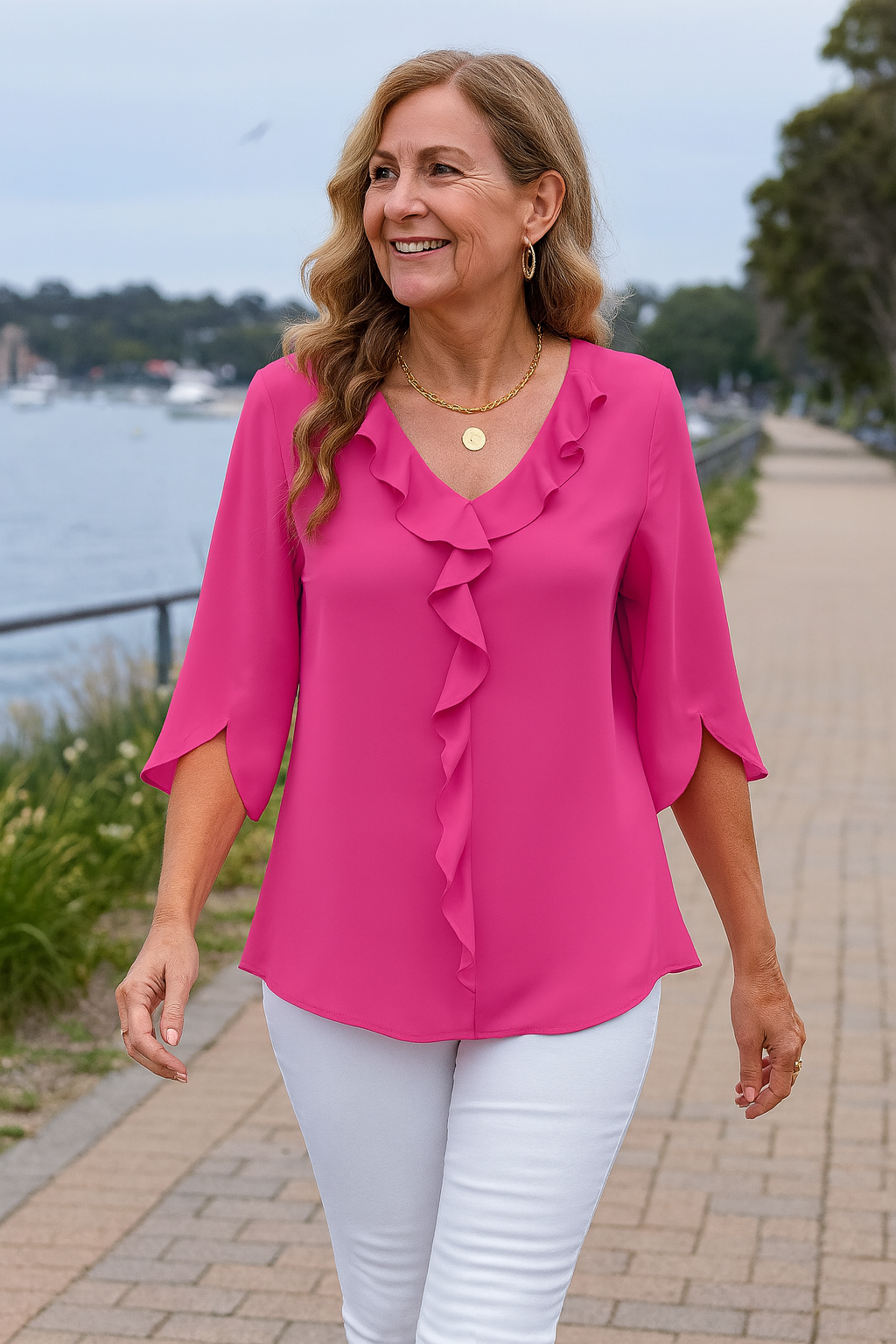Florise | Blouse Élégance Quotidienne – Douce, Respirante & Flatteuse