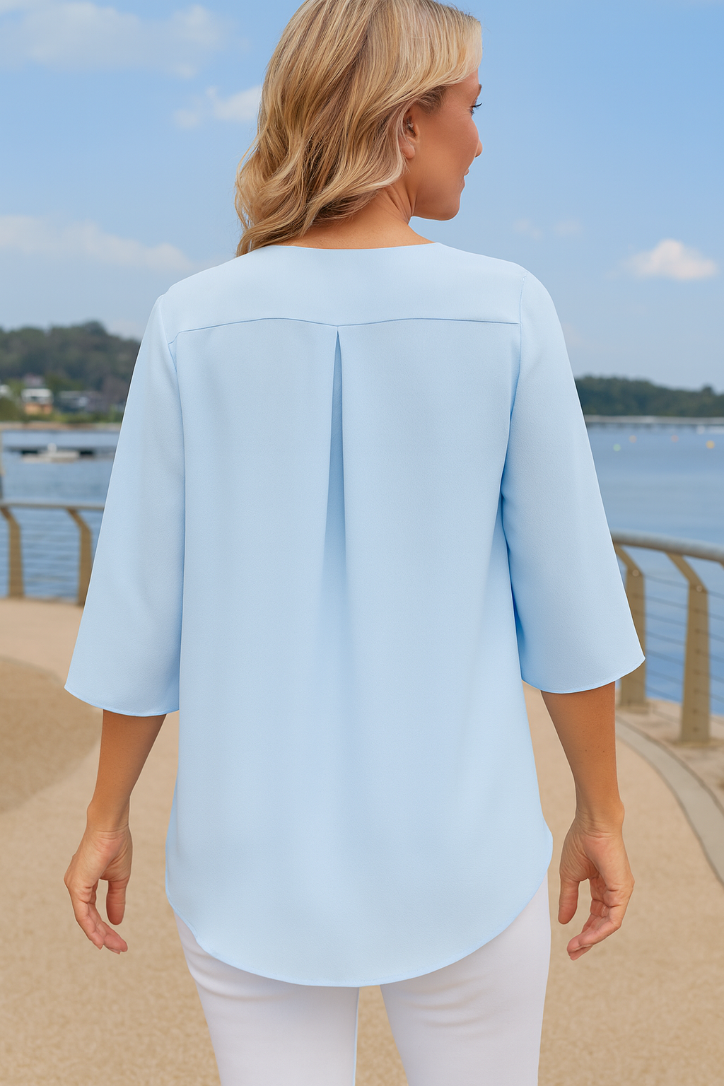 Florise | Blouse Élégance Quotidienne – Douce, Respirante & Flatteuse
