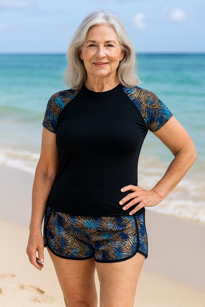 ShoreHaven | Ensemble Tankini avec Protection UV – Confiance en Sécurité Solaire, Confort Toute la Journée