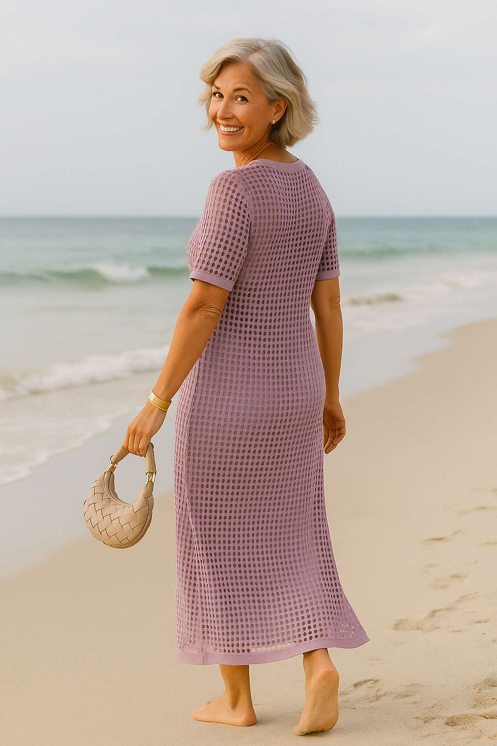 Celestia | Robe à Encolure Bateau en Deux Pièces