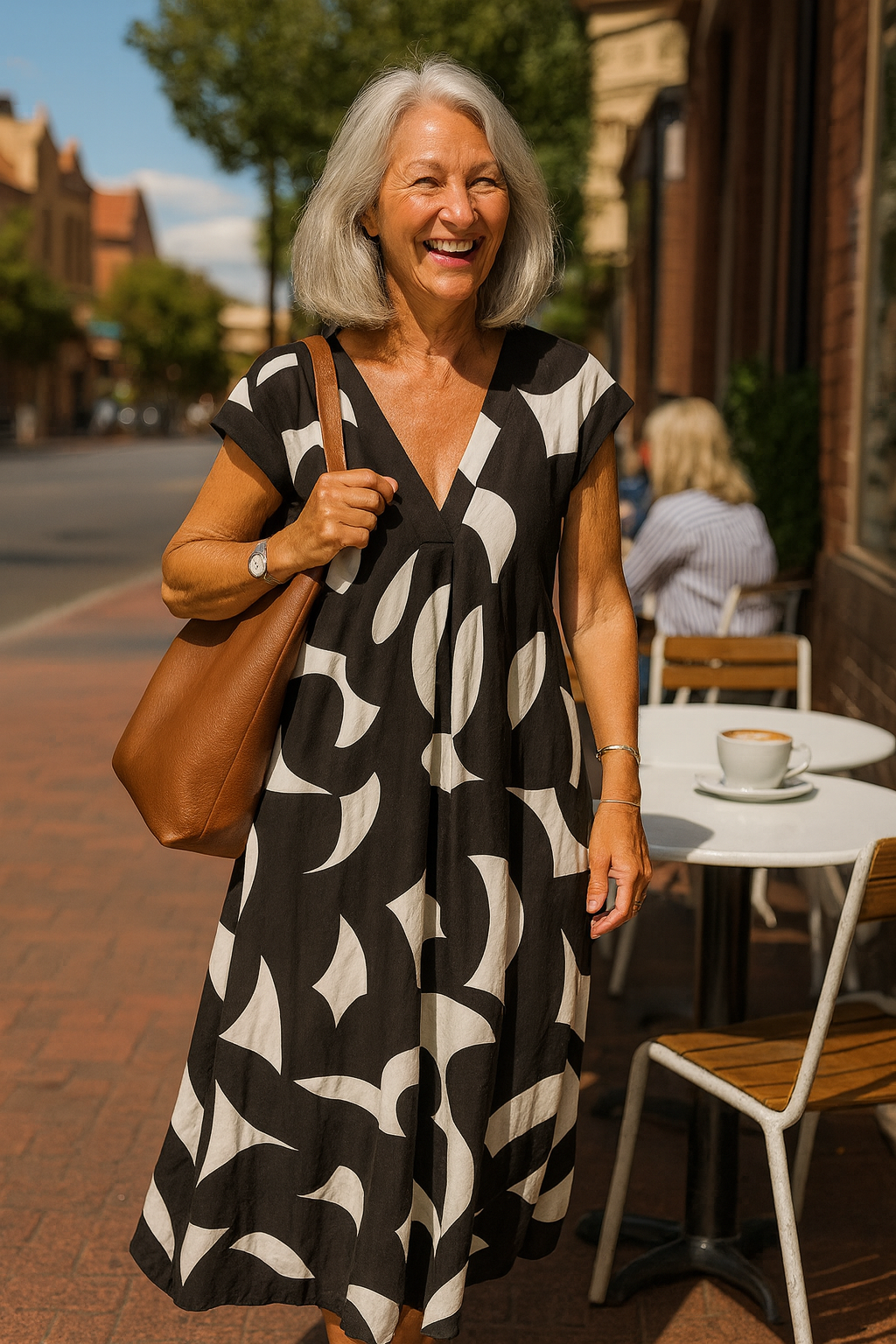Corinne | Robe Maxi Sophistiquée – Coupe Flatteuse avec Couverture du Ventre