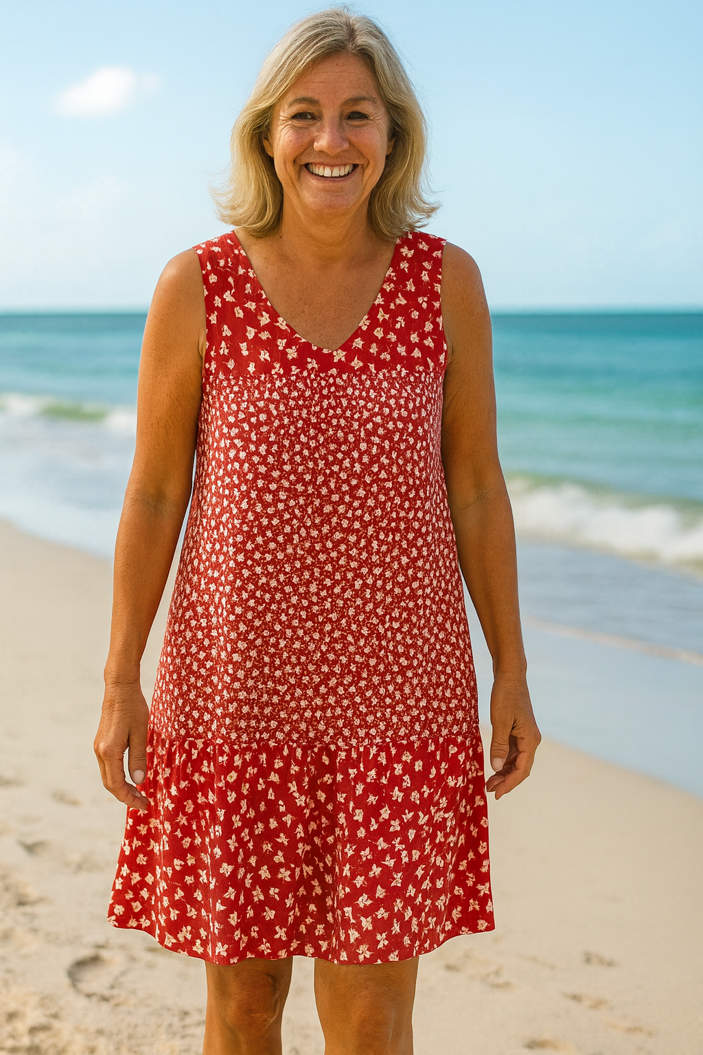 Lillian | Robe Midi Flow – Là où le confort rencontre la confiance