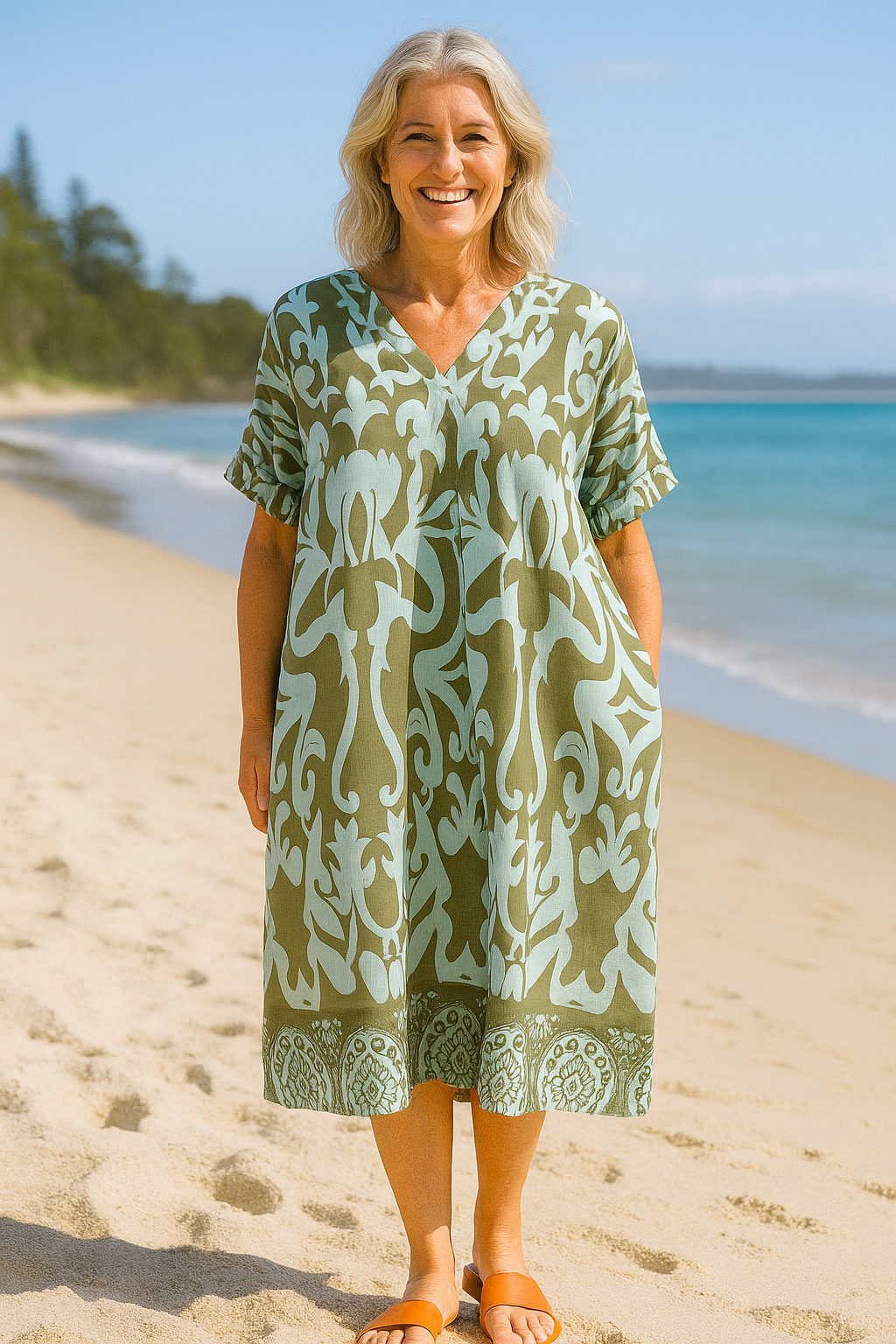 Marisela | Robe Midi Breeze – Légèreté, Confiance & Style Décontracté