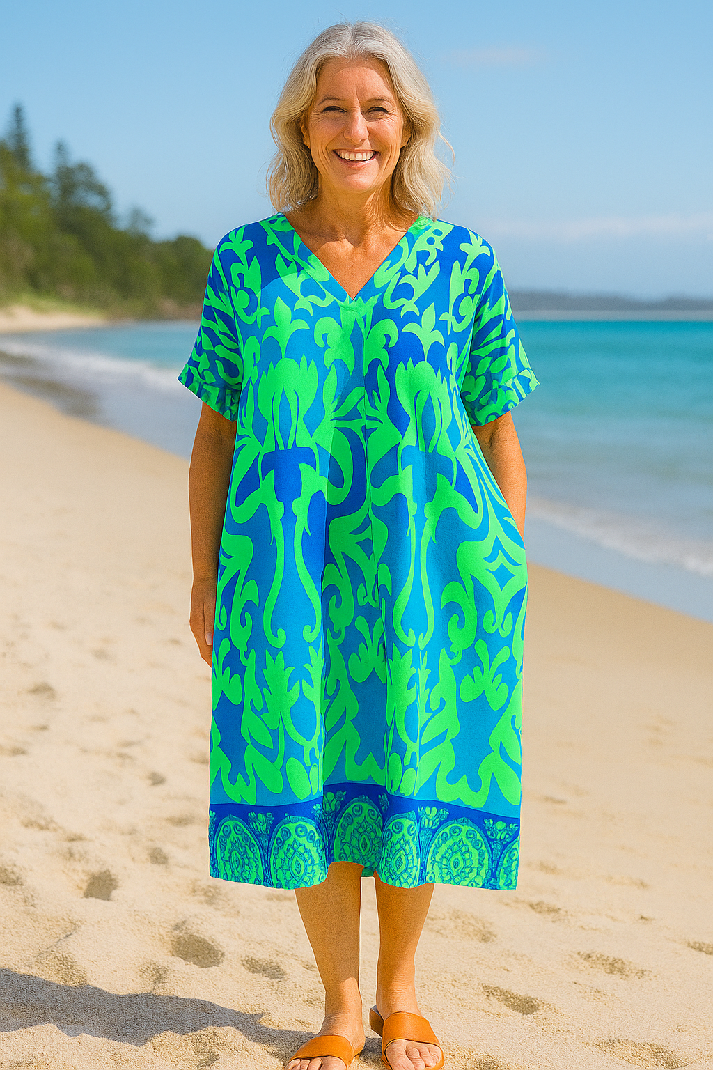 Marisela | Robe Midi Breeze – Légèreté, Confiance & Style Décontracté