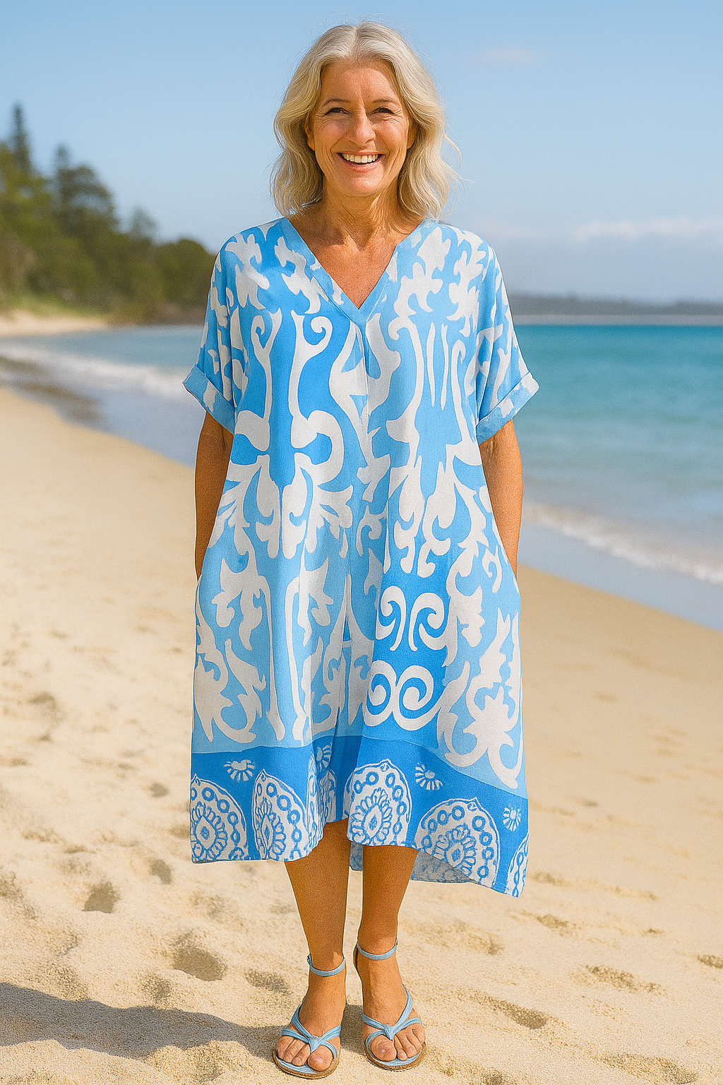 Marisela | Robe Midi Breeze – Légèreté, Confiance & Style Décontracté