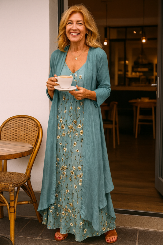 Mariselle | Ensemble Maxi Élégant en Deux Pièces – Style Effortless, Confort Toute la Journée