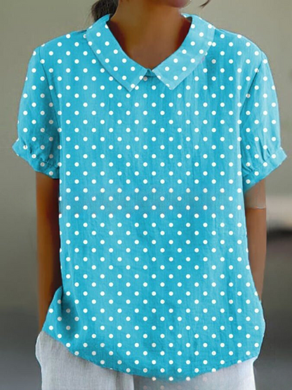 MARLENE™ – Chemise à Imprimé Vintage