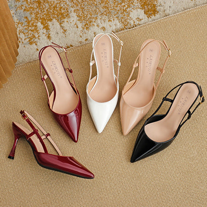 ZURI™ - Escarpin à Talon Aiguille avec Bride Ajustable