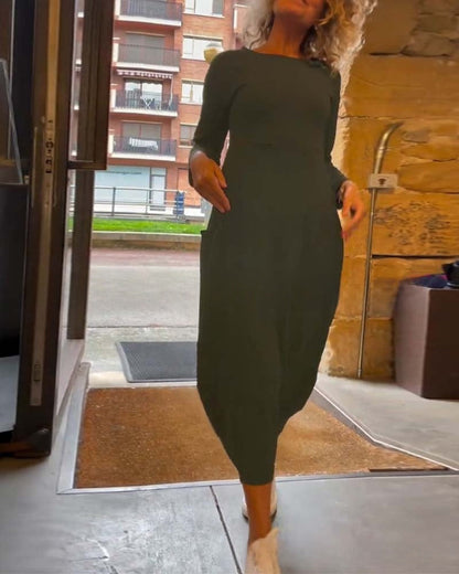 CORA™ - Robe Midi Chic Décontractée