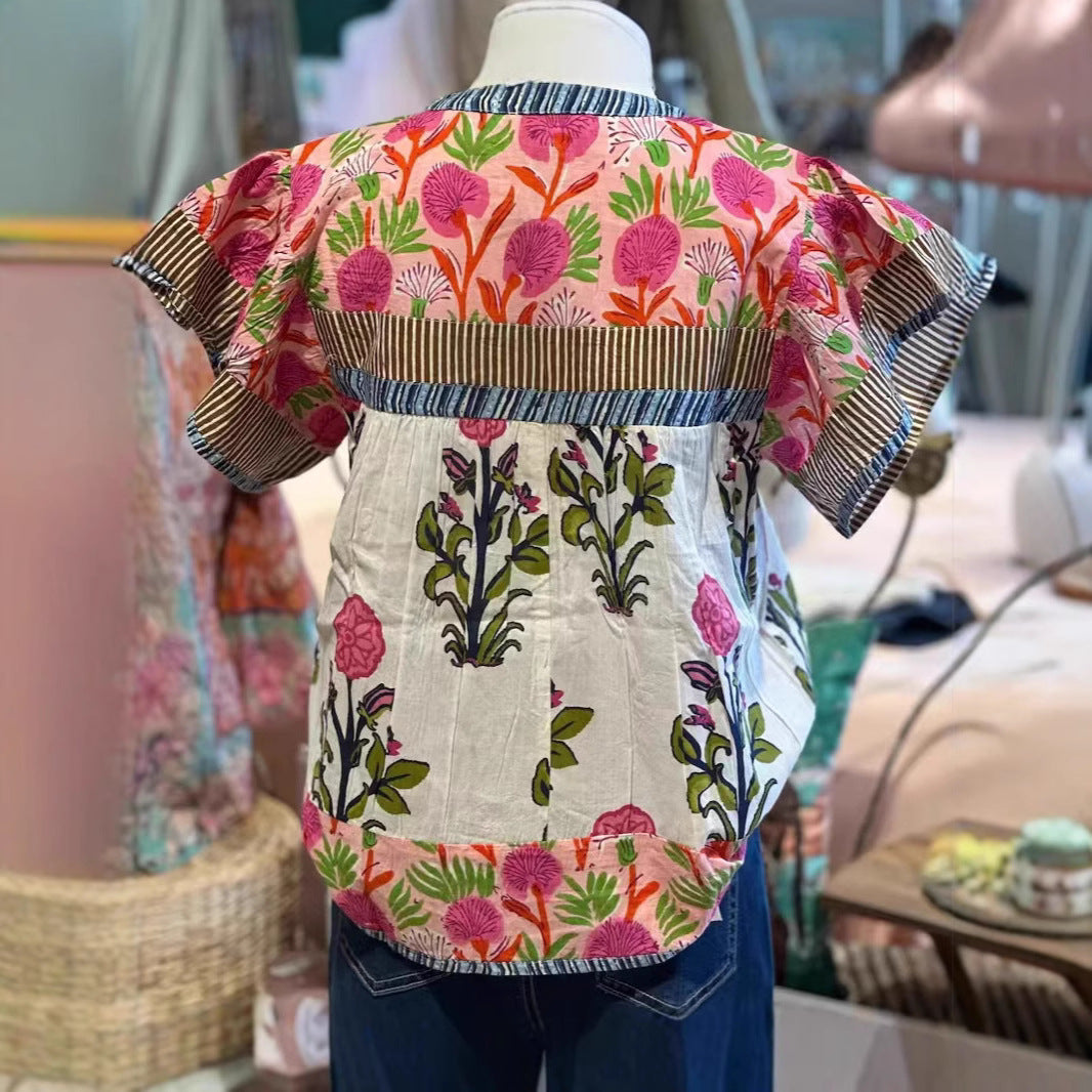 ELOUISA™ - Haut Floral Vintage Doux