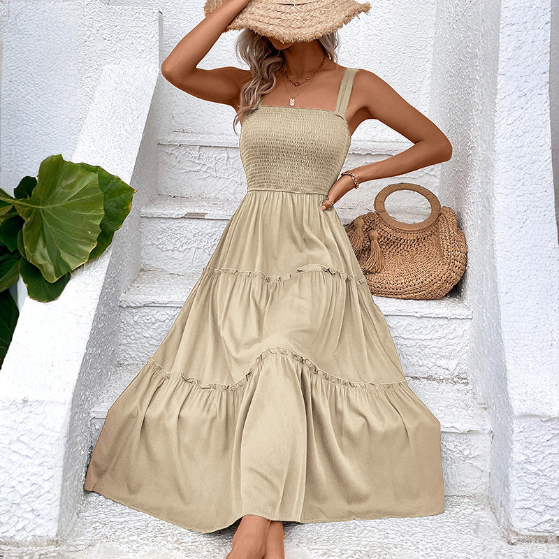 FIORELLE™ – Robe d'été vintage à volants et dos nu