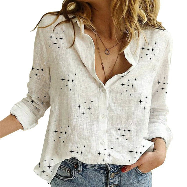 SANDRA™ – Blouse Imprimée Classique