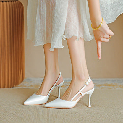 ZURI™ - Escarpin à Talon Aiguille avec Bride Ajustable
