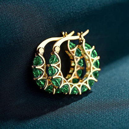 Boucles d'oreilles créoles Elena Marlowe | Or