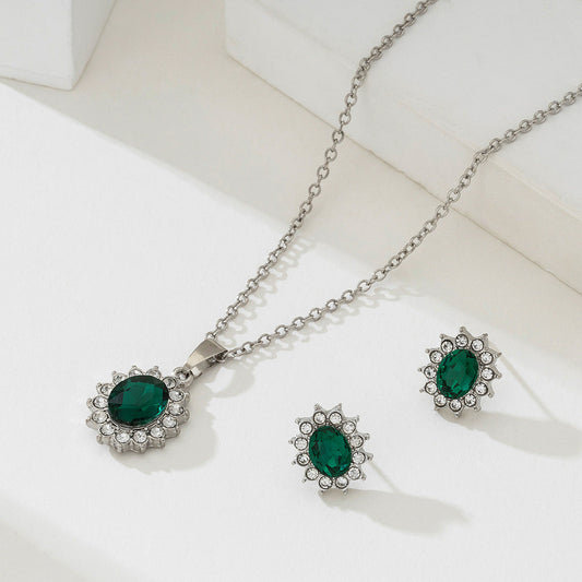 Bijoux Katya Smeryn émeraude | Or blanc