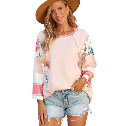 BAILEY™ – Haut Batwing Patchwork Léger