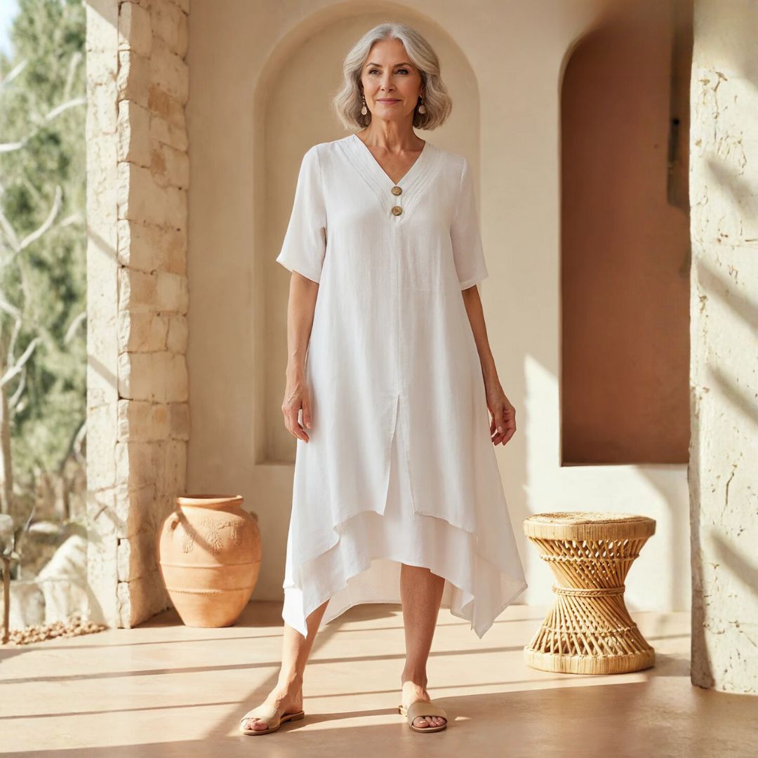 Clementine - Robe Button Breeze