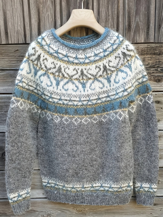 Elina – Pull chaud avec des détails d'hiver doux