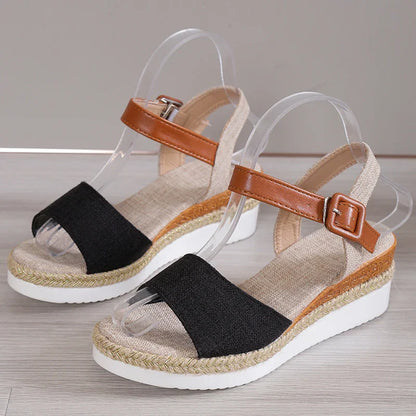 CHARLENE™ – Sandales à Talon Wedge Décontractées