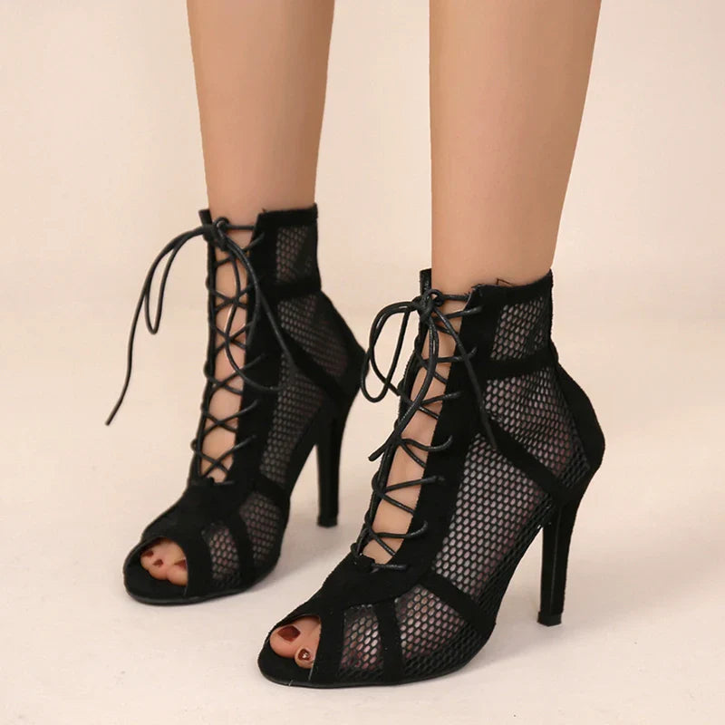 GAYLE™ – Talons Hauts en Maille Élégante