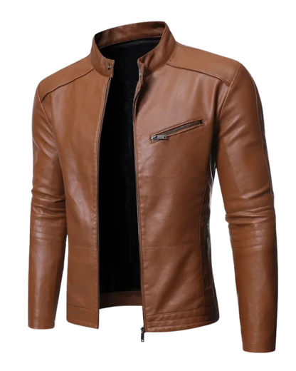 Karol™ | Elegancka Skórzana Kurtka