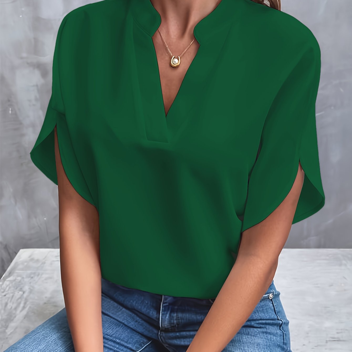 DELANEY™ - Blouse Moderne Élégante