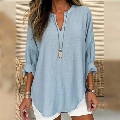 DITTE™ | Blouse Effet Lin