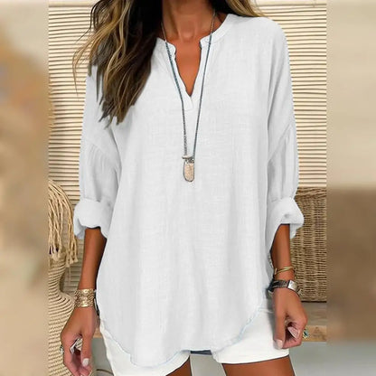 DITTE™ | Blouse Effet Lin