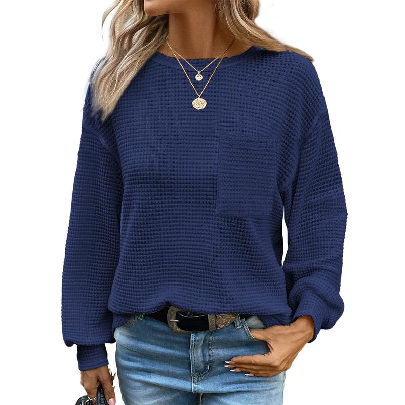 LIORA™ - Blouse ample à manches longues et col rond