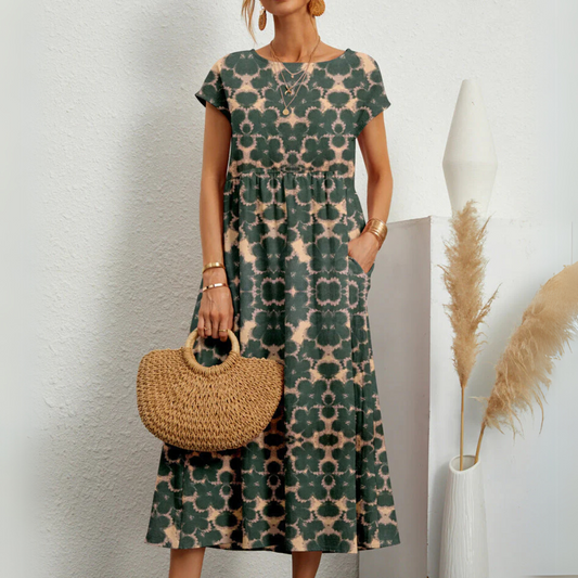 FLORENE™ - Robe Midi Florale Aérée