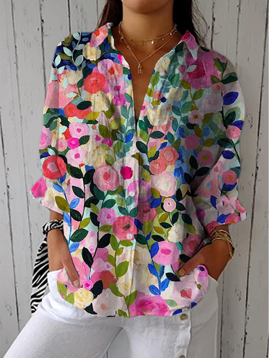 Frida | Blouse en toile Bloom