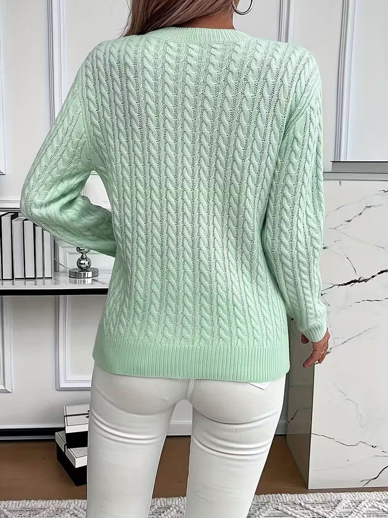 Aria™ | Miękki Sweter Minimalistyczny