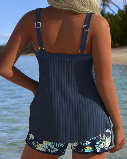 Blythe | Ensemble de Tankini Marine Couvre-Ventre