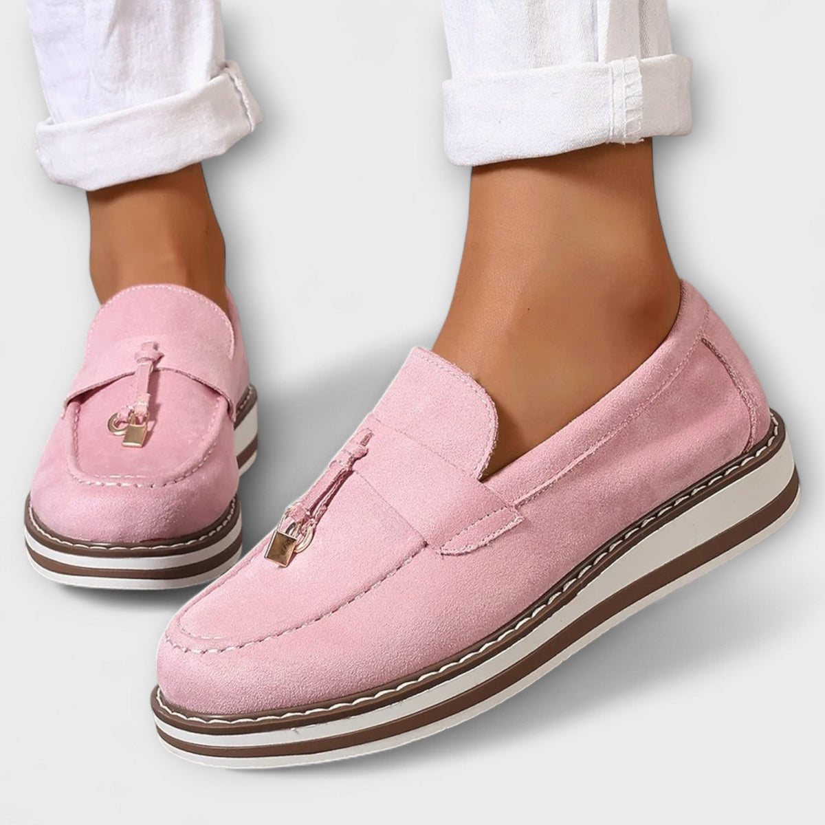 Elvira™ | Mocassins Casual à Bout Rond