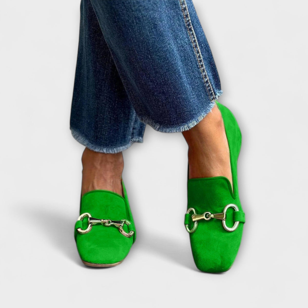 Juliette™ | Mocassins à Bout Carré avec Détail de Boucle
