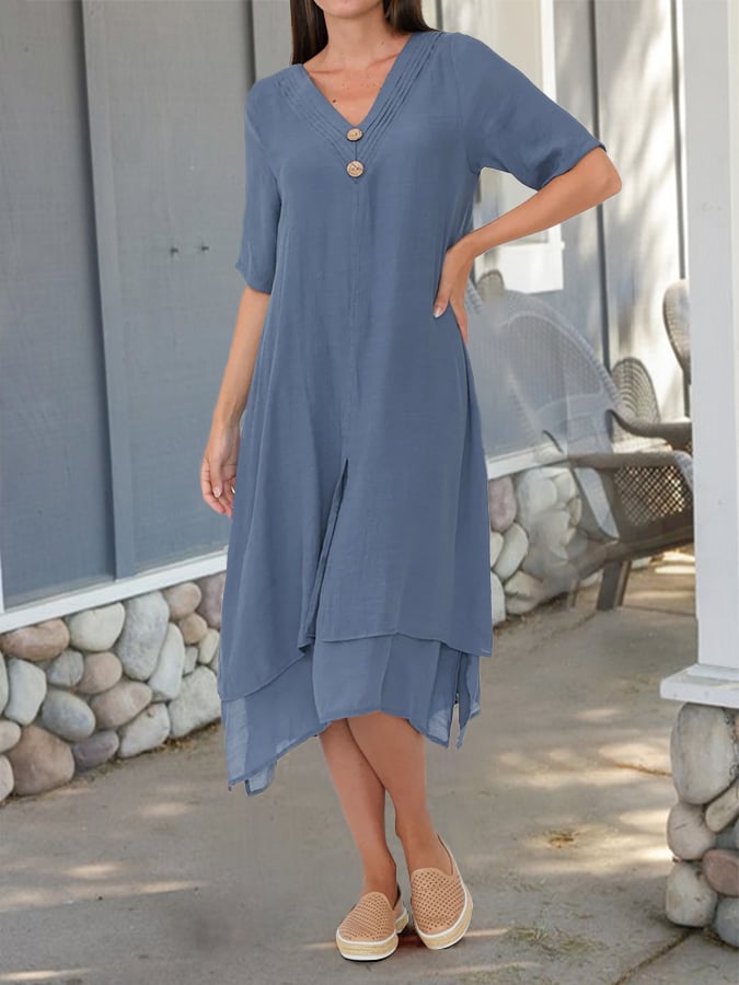 Clementine - Robe Button Breeze