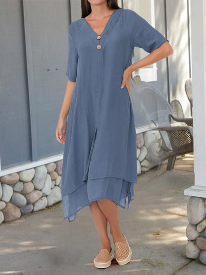 Clementine - Robe Button Breeze
