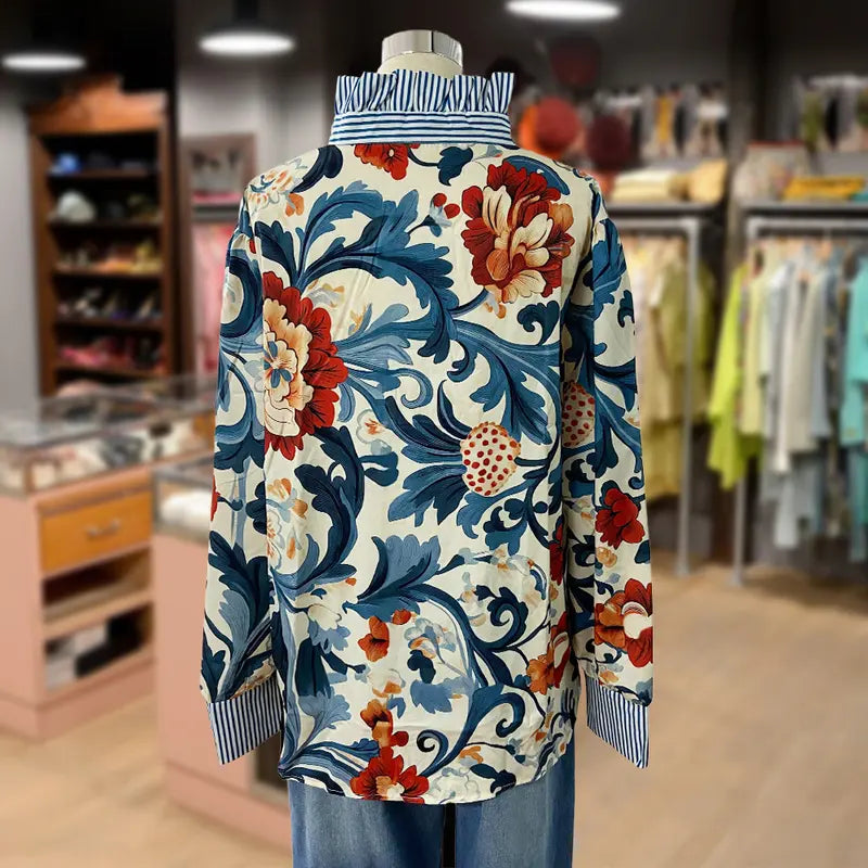 SERENITY™ - Blouse Florale Vintage Élégante