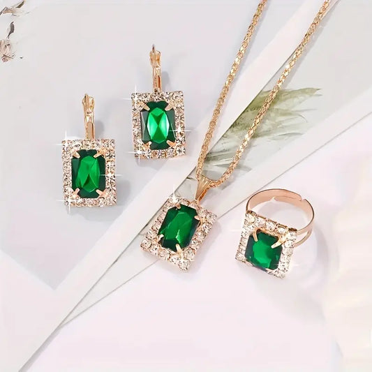 Bijoux Sylvara Greenveil émeraude | Or blanc