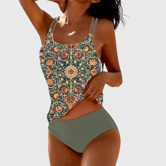 Lina | Ensemble de Maillots de Bain Imprimé en Deux Pièces