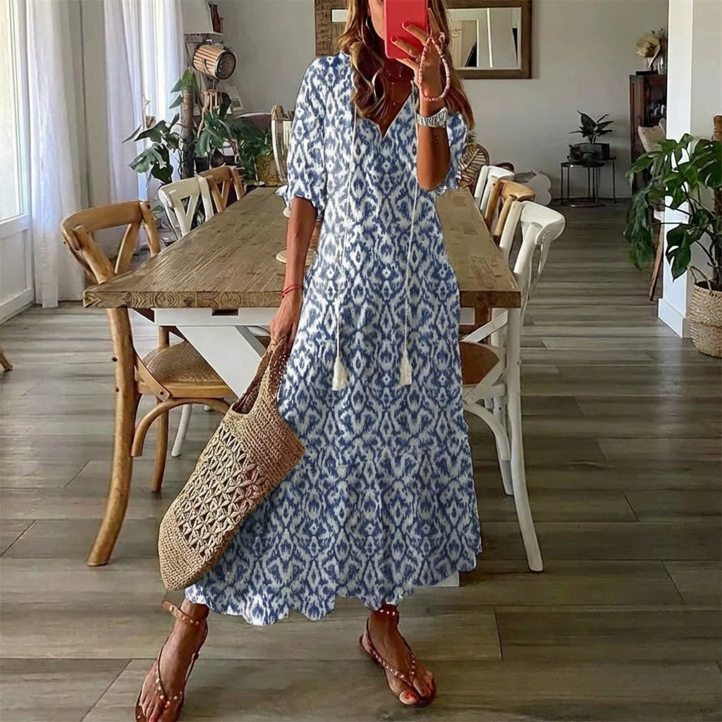 CASSIA™ - Robe Boho avec Couverture du Ventre