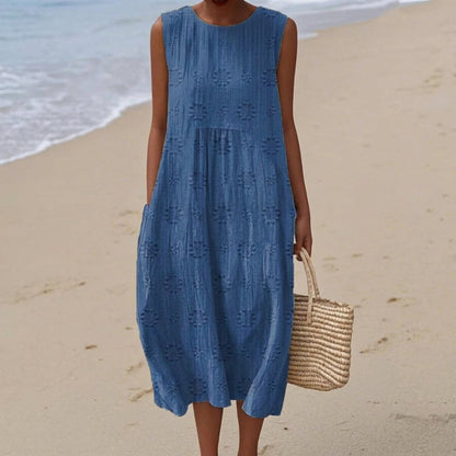 Sara | Robe Midi à Motifs