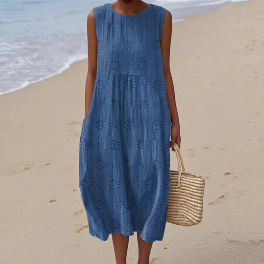 Sara | Robe Midi à Motifs