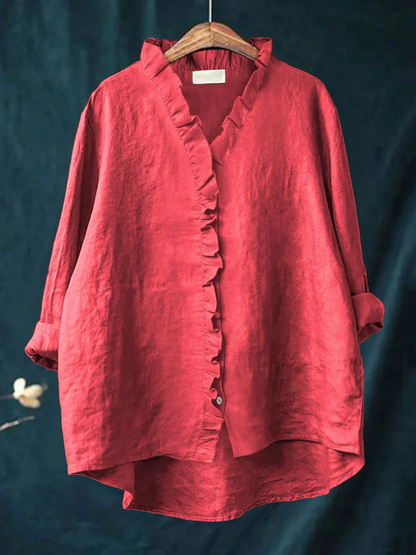 Maribel | Blouse Douce à Volants - pour un Réel Confort