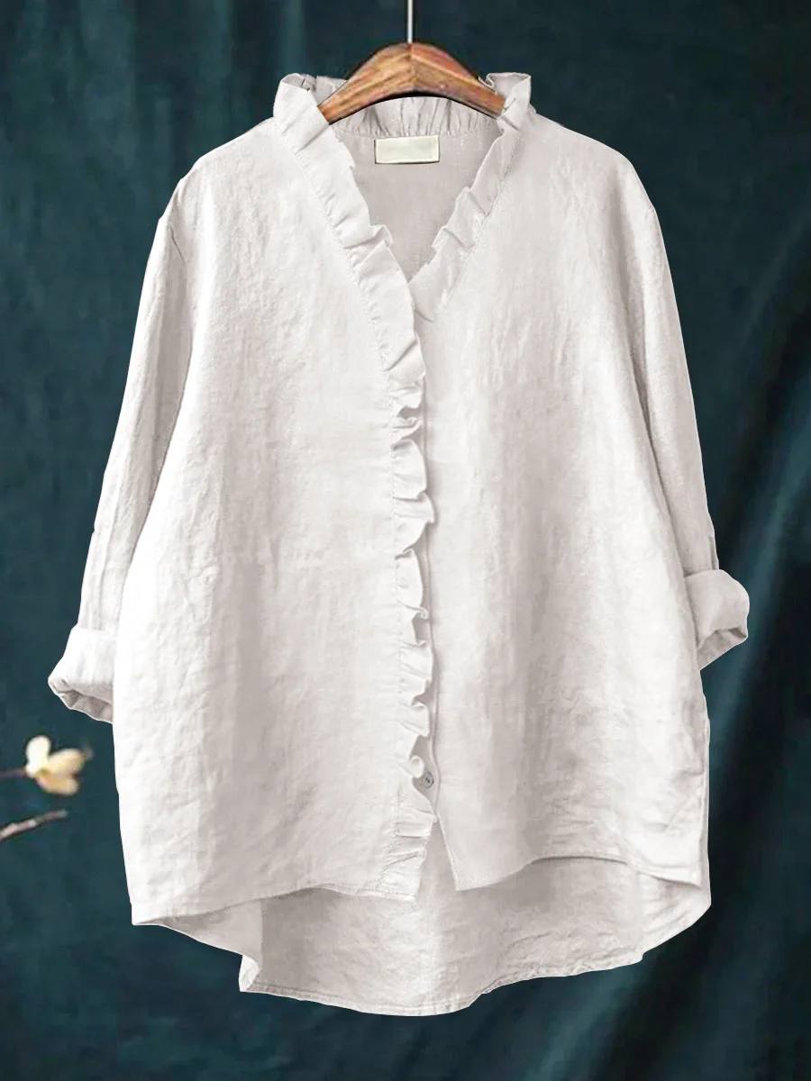 Maribel | Blouse Douce à Volants - pour un Réel Confort