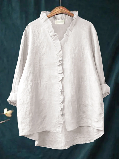 Maribel | Blouse Douce à Volants - pour un Réel Confort