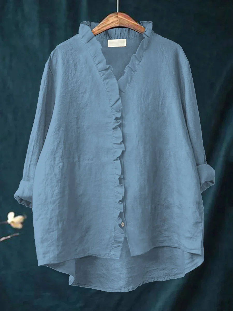 Maribel | Blouse Douce à Volants - pour un Réel Confort